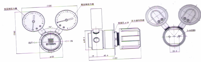 進(jìn)口不銹鋼小流量減壓器安裝圖